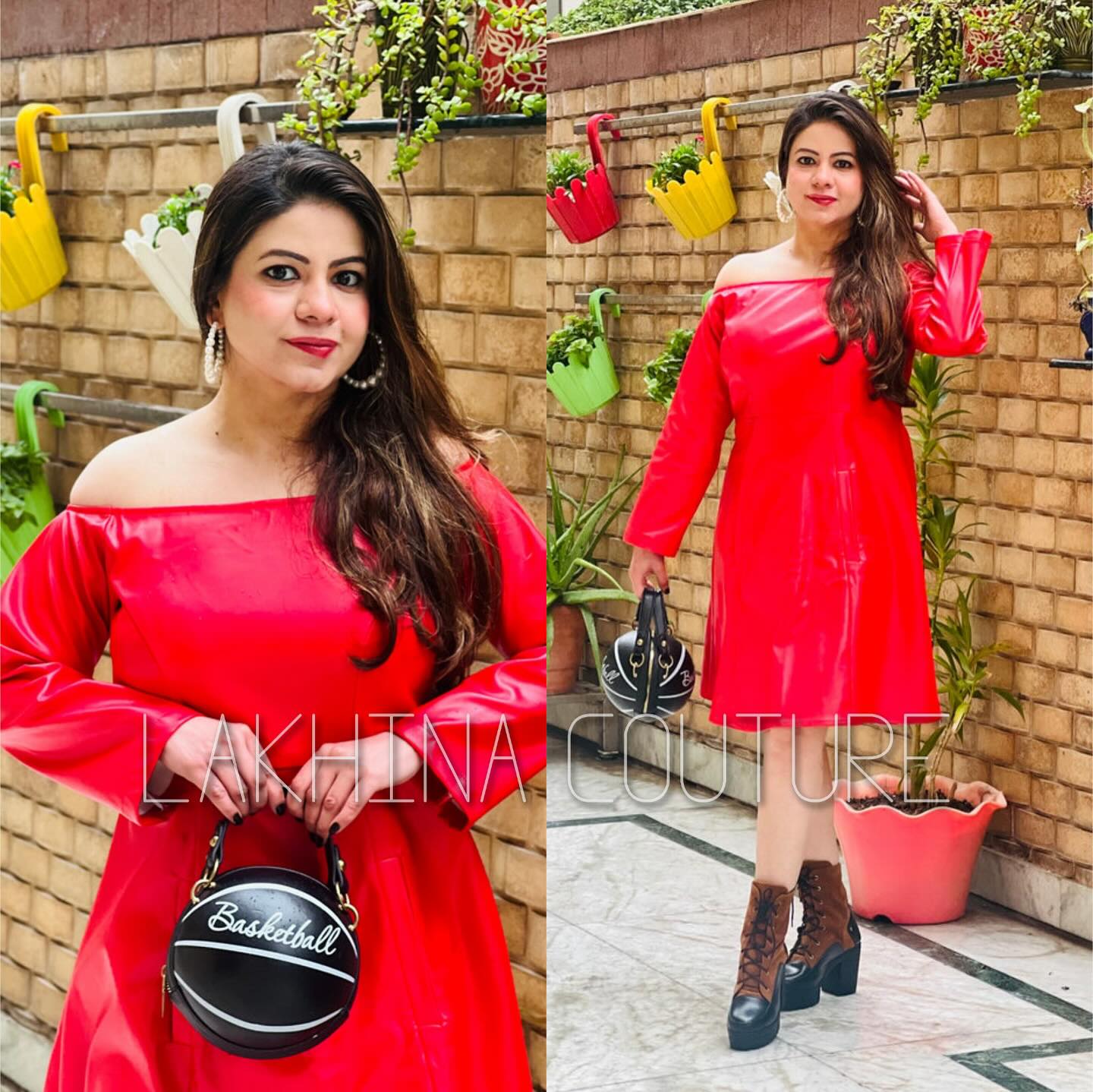 Red Leather Dress