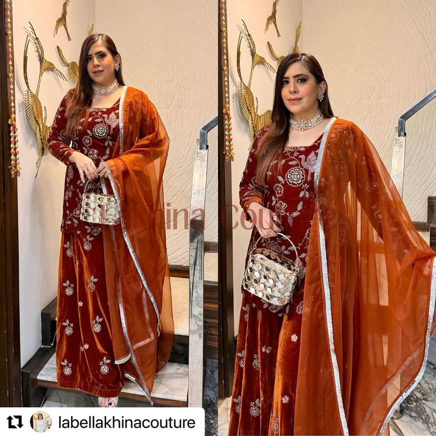 Sunset Radiance Sharara Suit