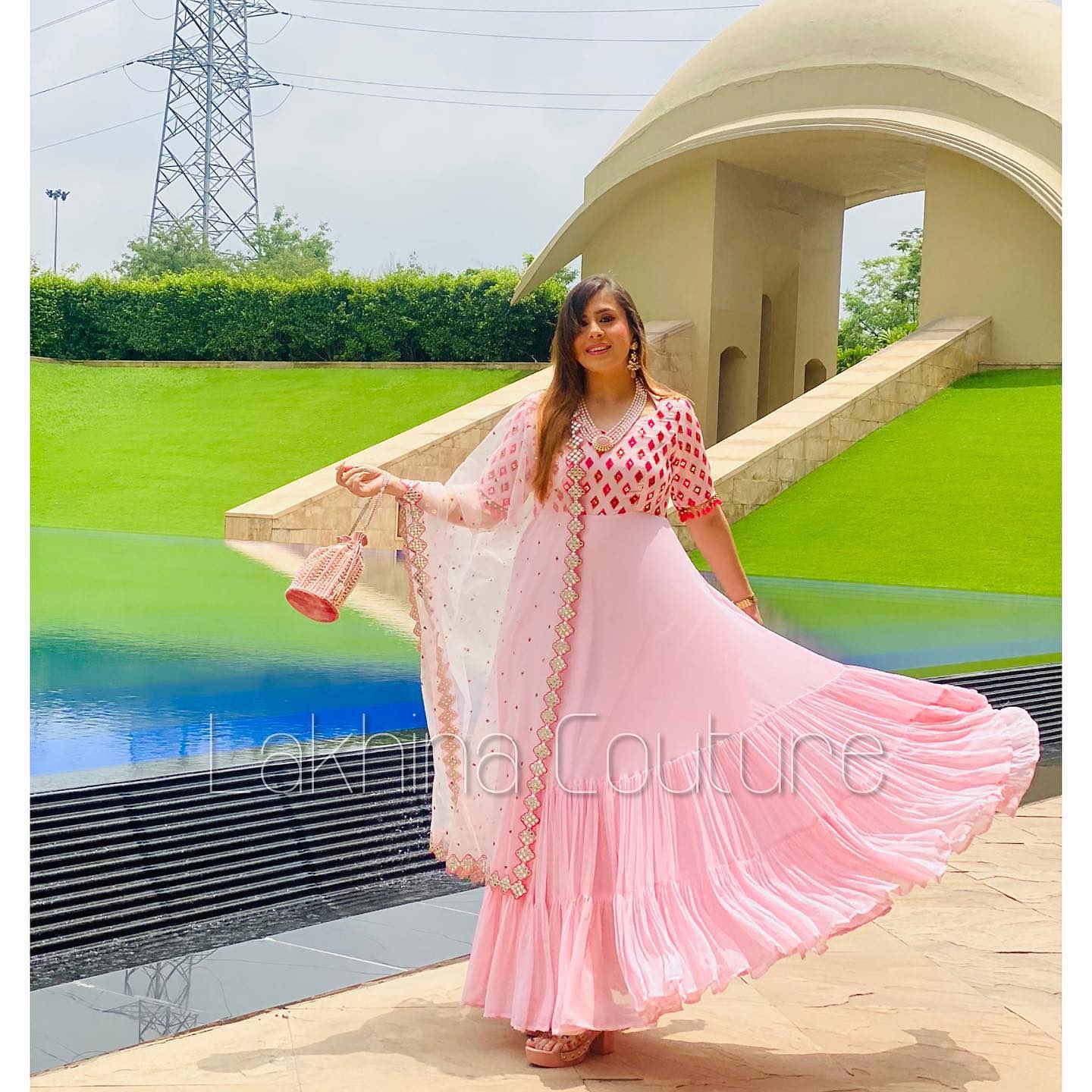 Baby Pink Stunning Anarkali