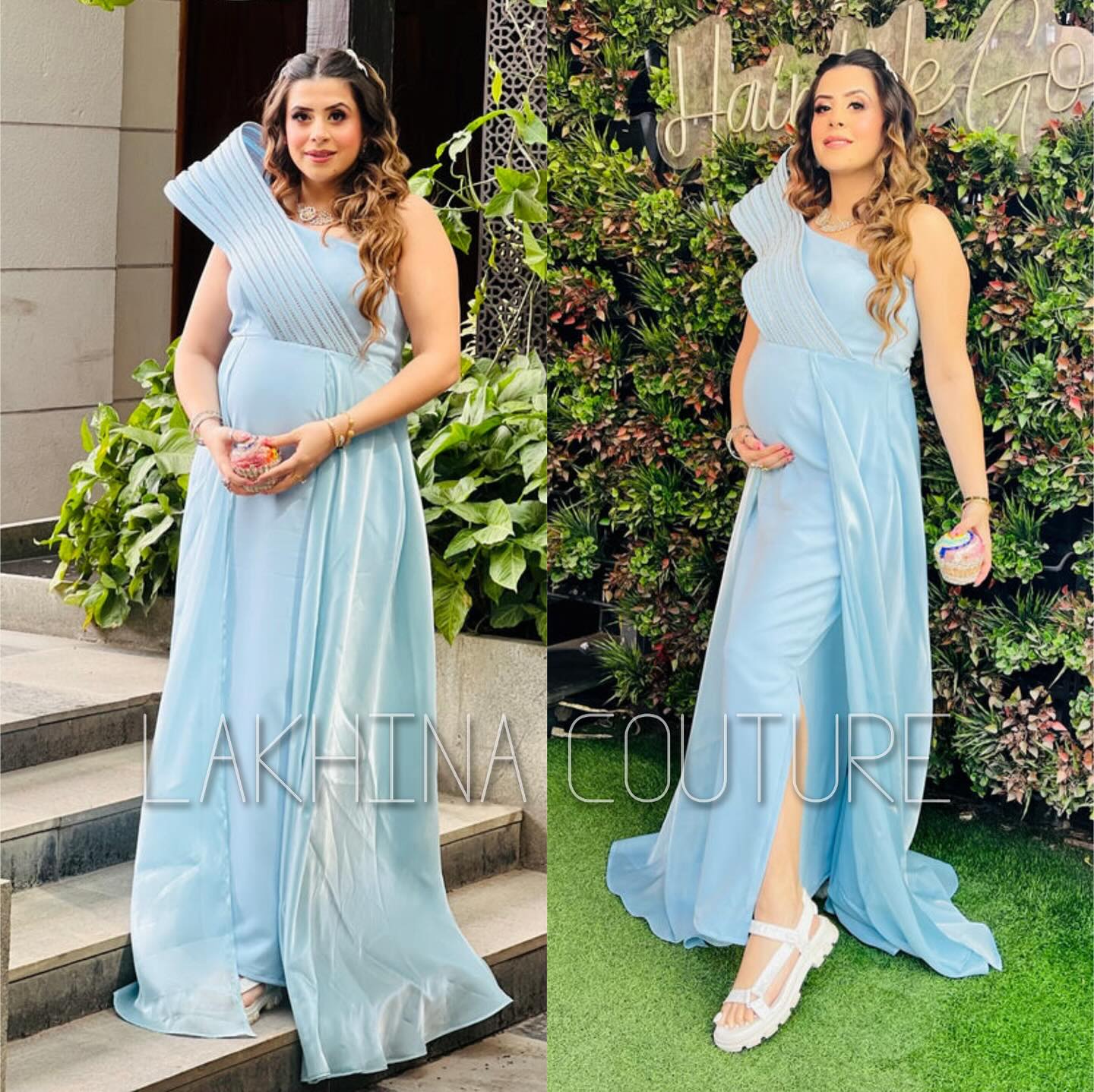 Sky Blue Power Mama Gown