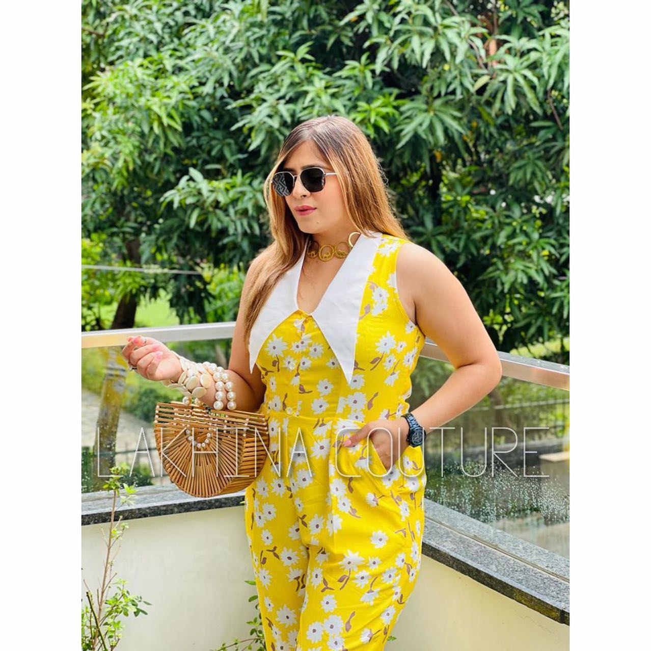 Happy High Collar Jumpsuit