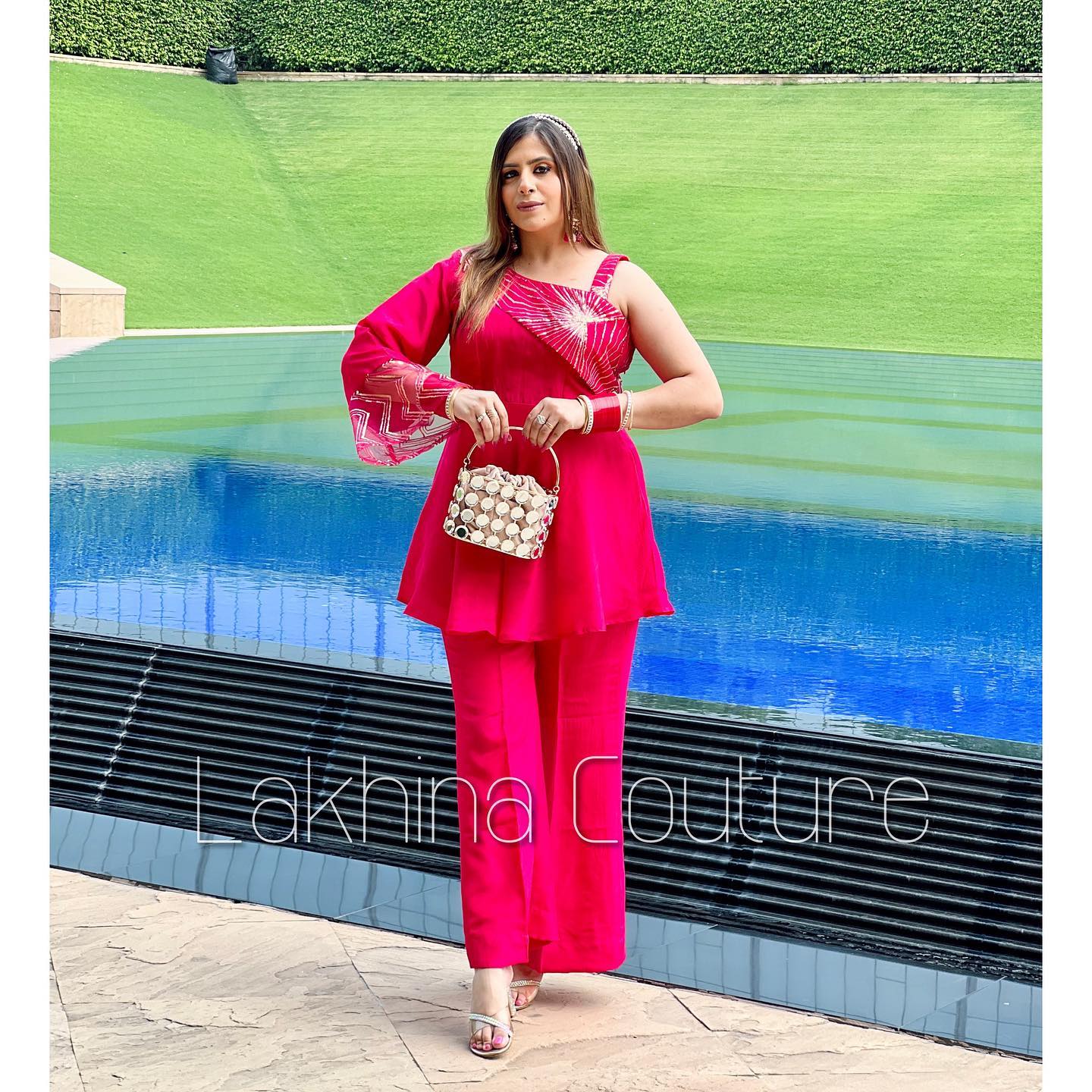 Pink Embroidered Co-Ord Set