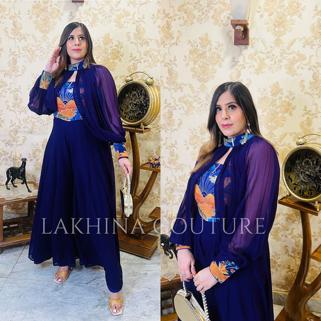 Palm Purple Jumpsuit