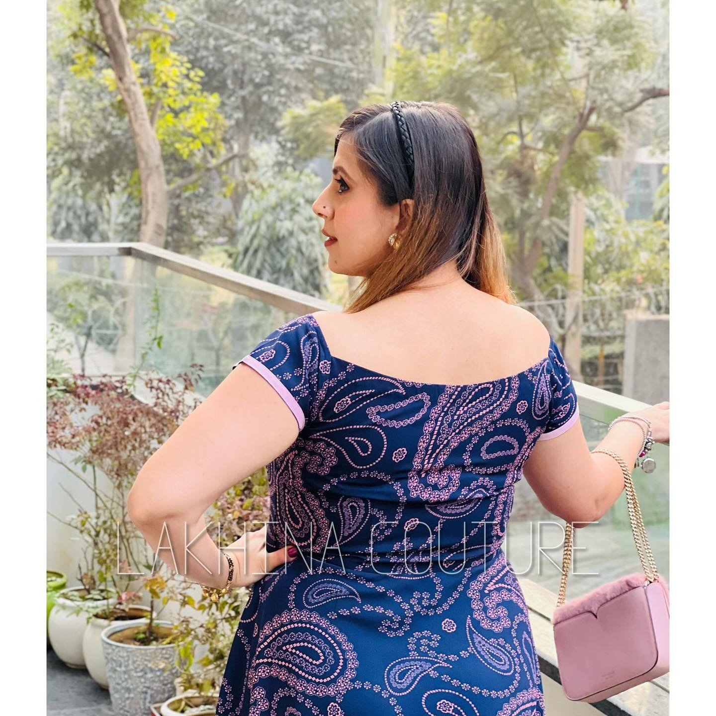 Navy Blue PaisleyÂ Maxi