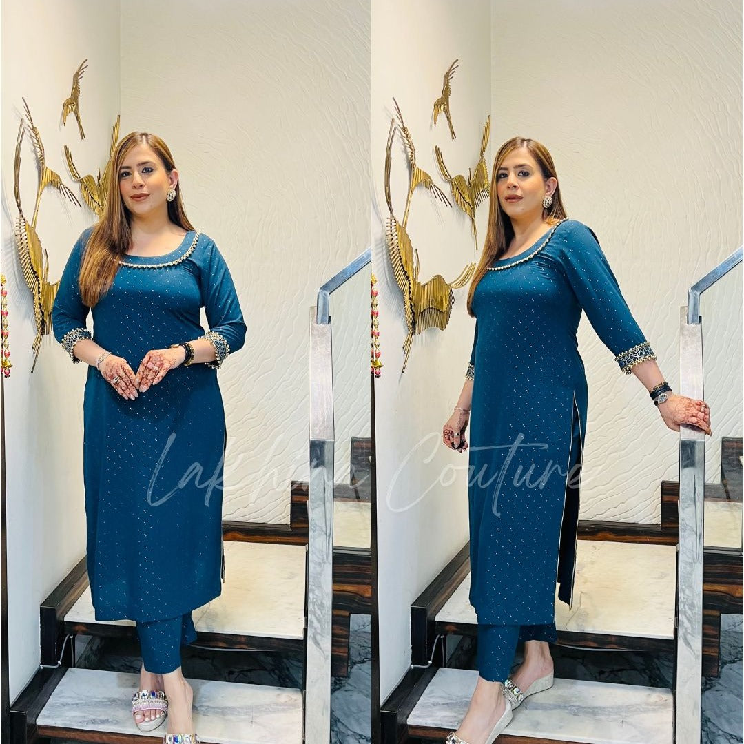 Peacock Jaipuri Cotton Suit