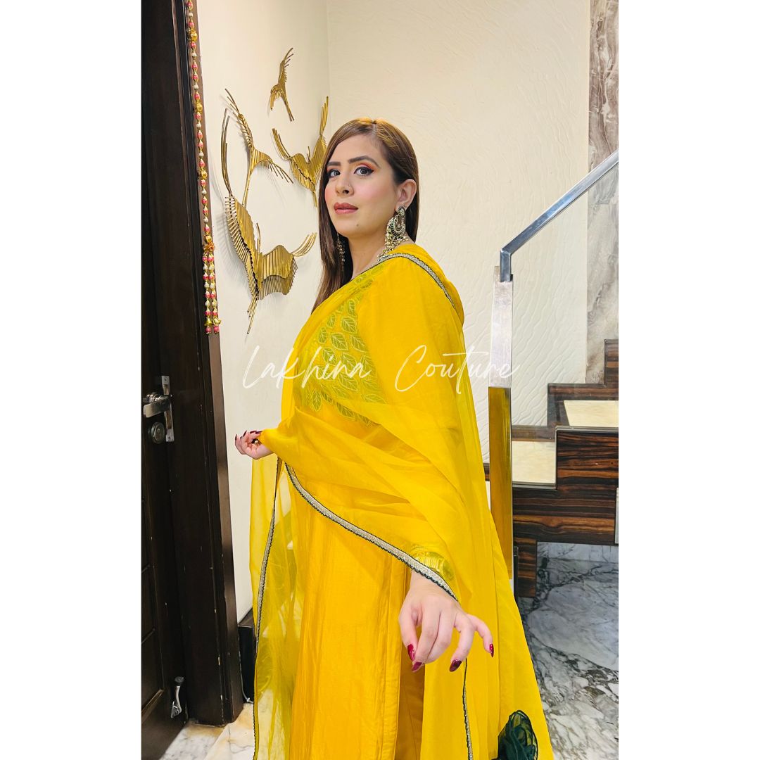 Winter Haldi Suit