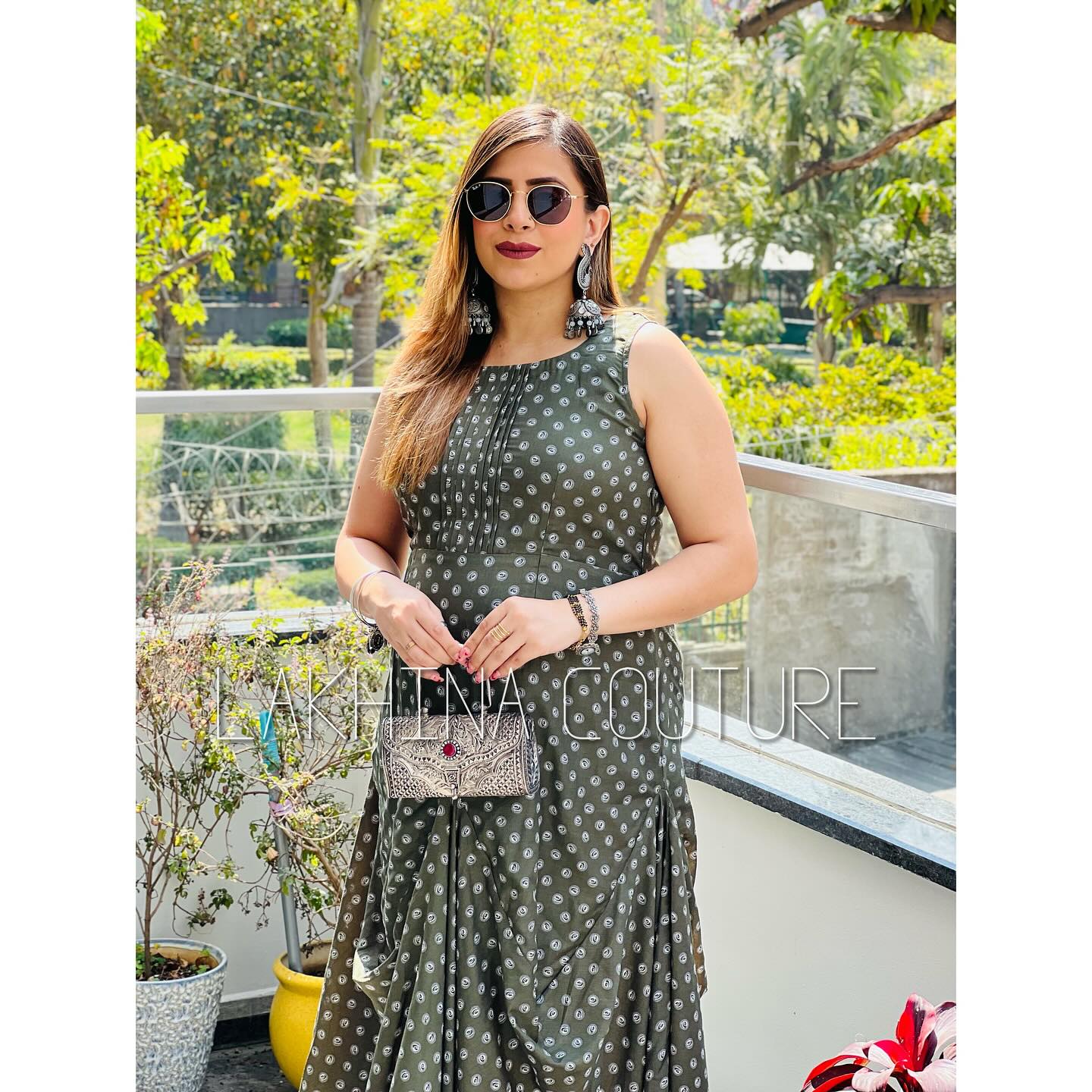 Green Casual Drape Dress