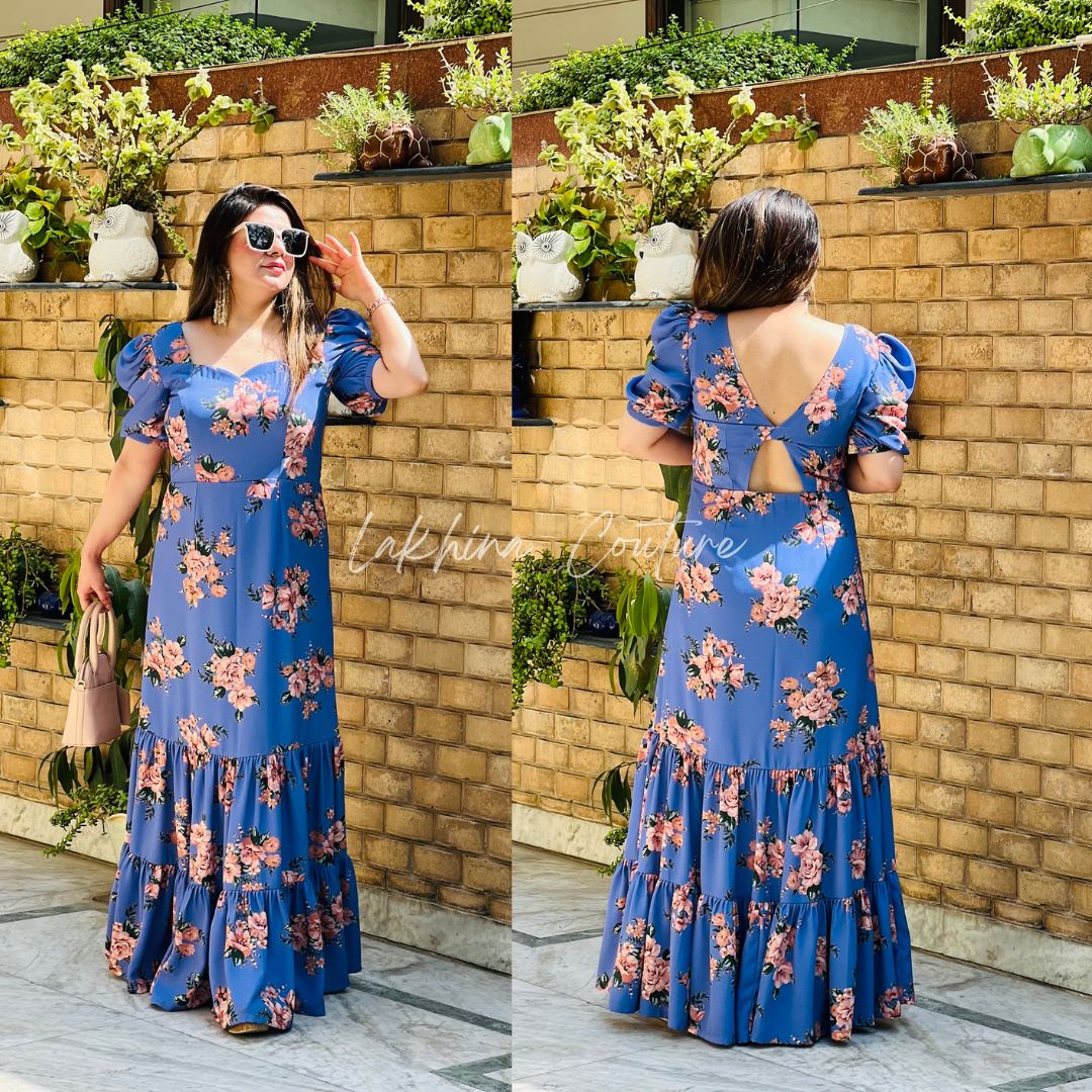 Ocean Blue MaxiÂ Dress