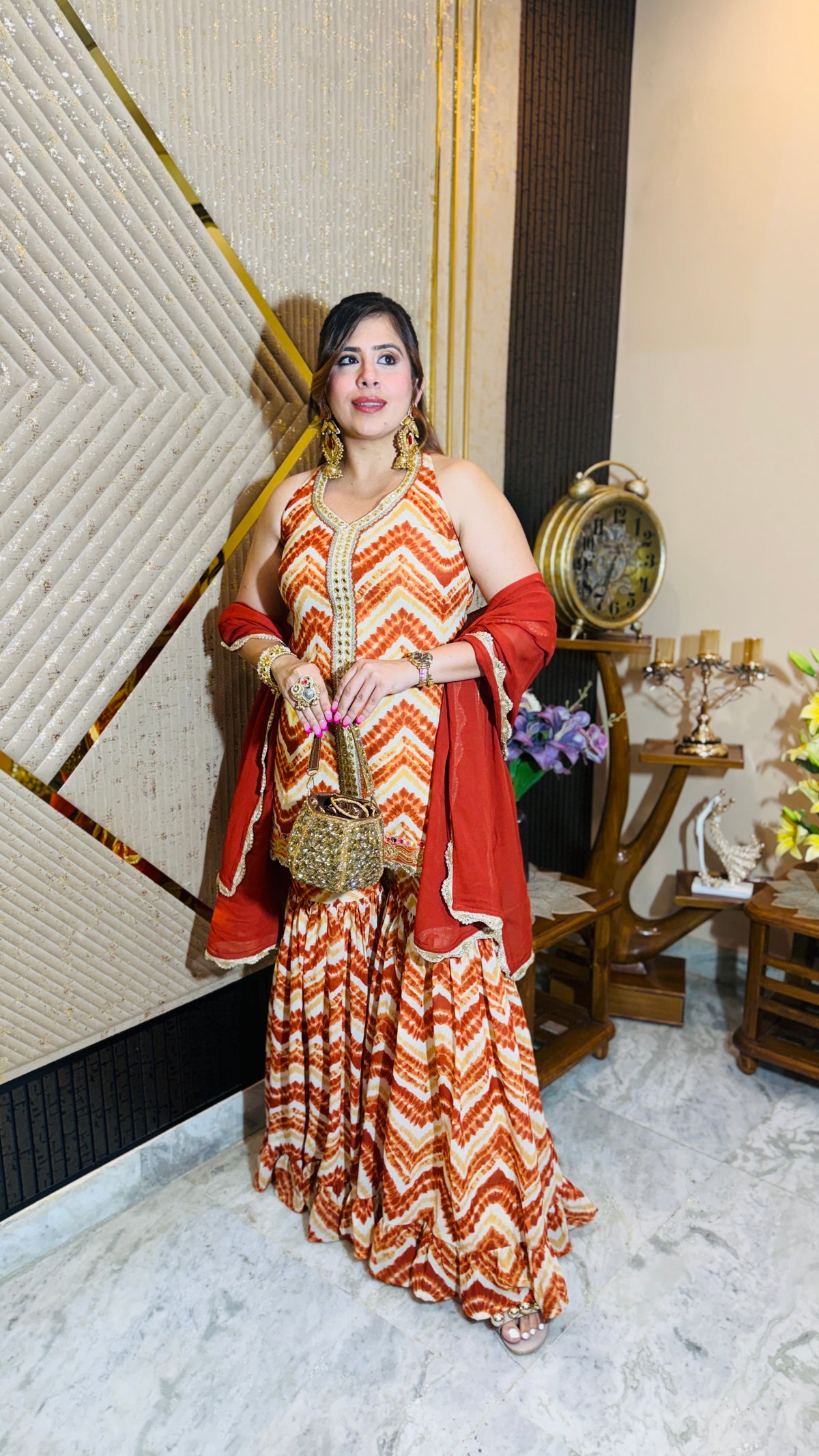 Rust Garara Suit
