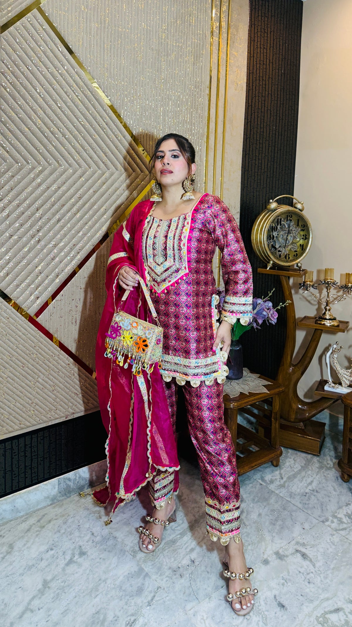 Pink Elephant Festive Suit