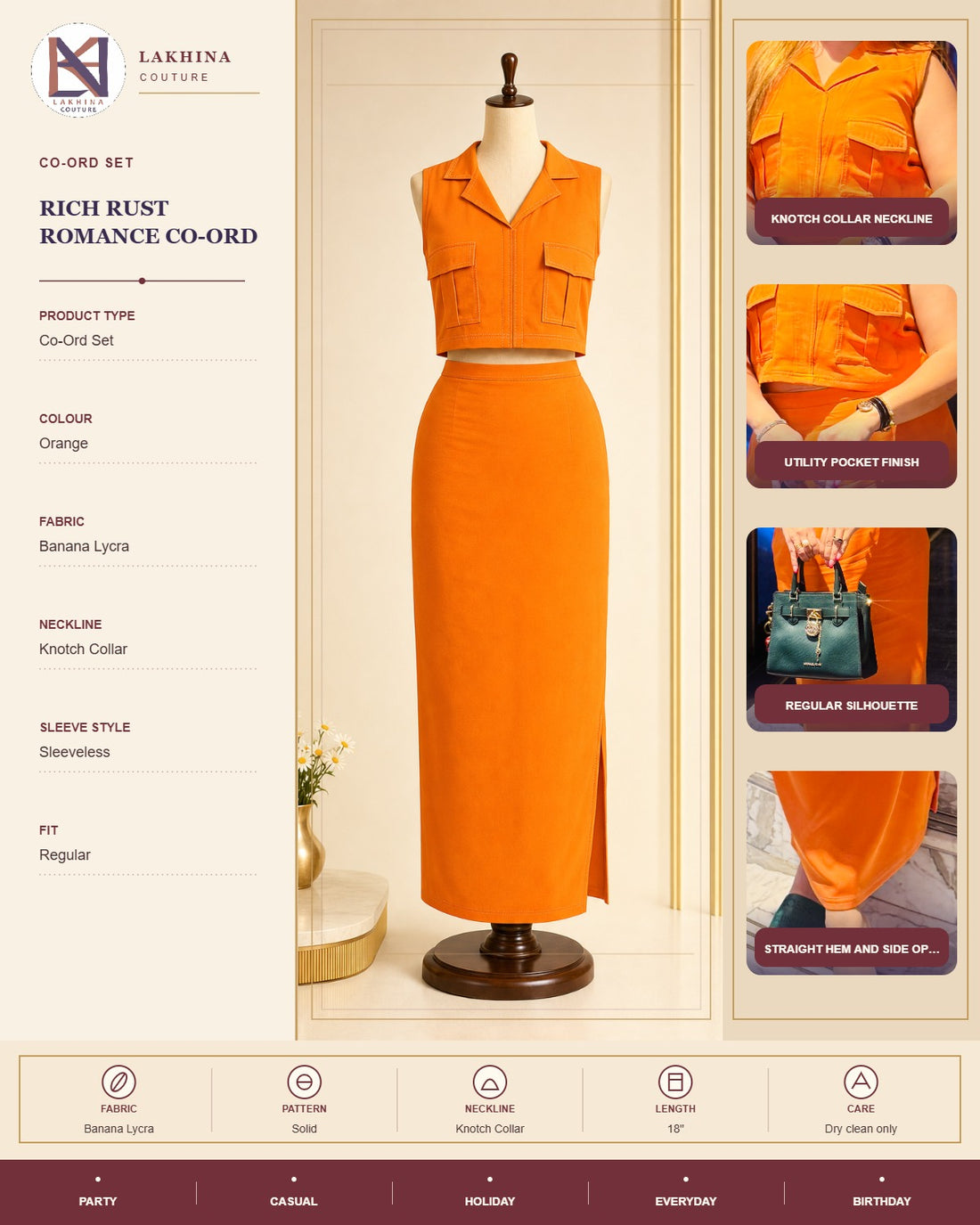 Rich Rust Romance Co-Ord