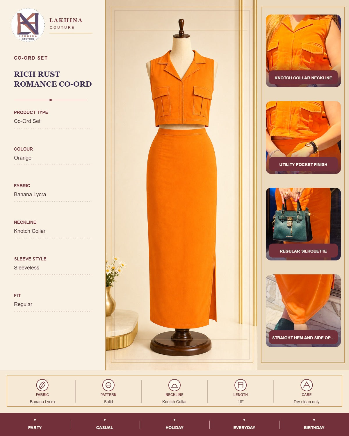 Rich Rust Romance Co-Ord
