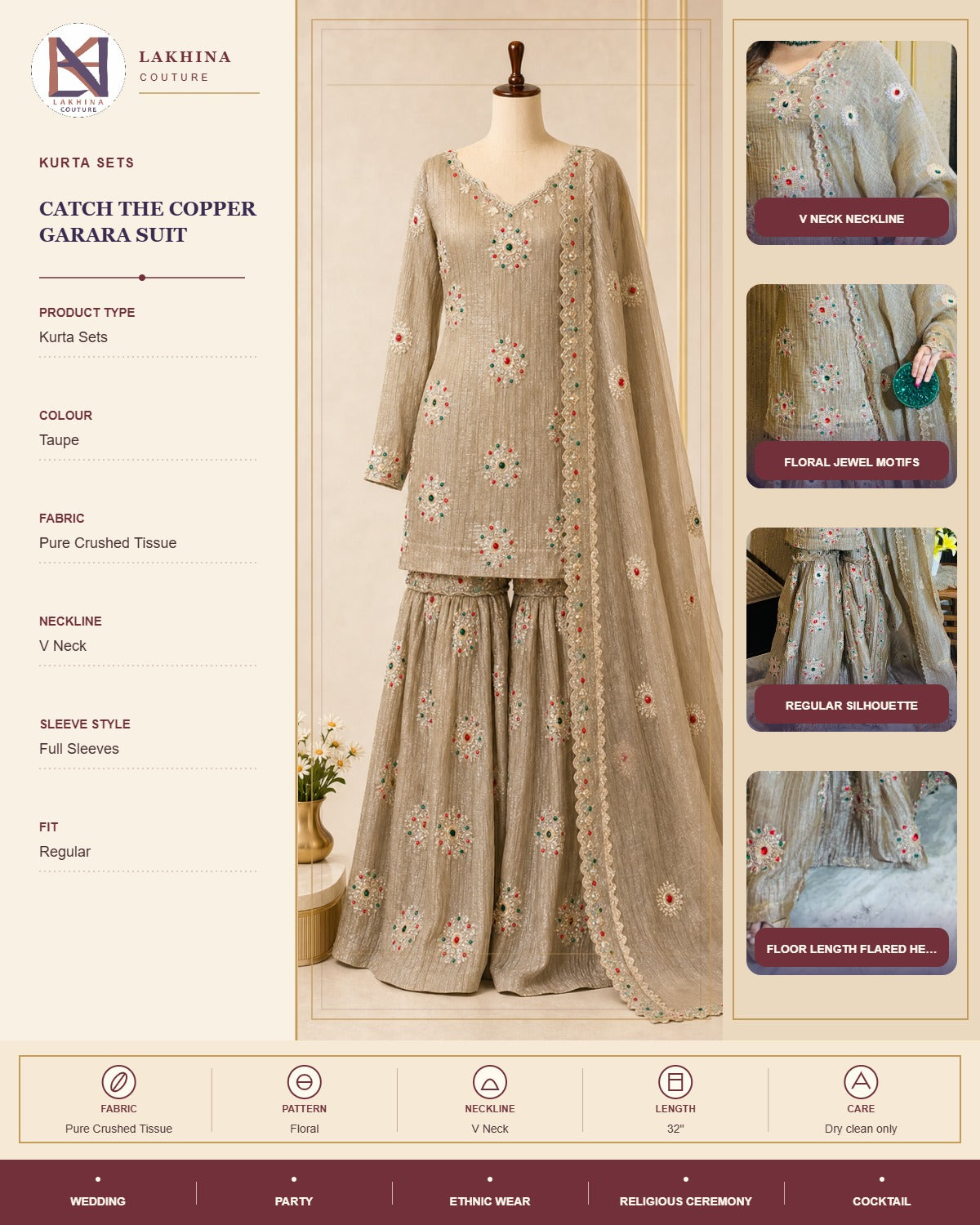 Catch The Copper Garara Suit