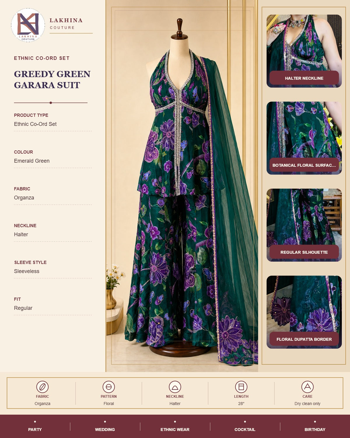 Greedy Green Garara Suit