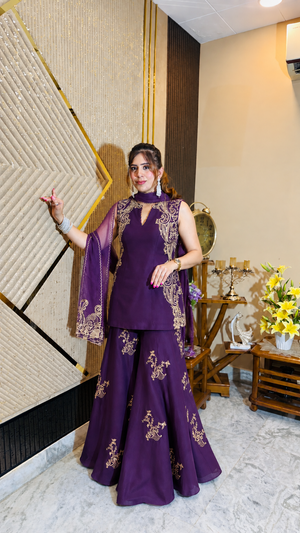 Chanderi Sharara Set