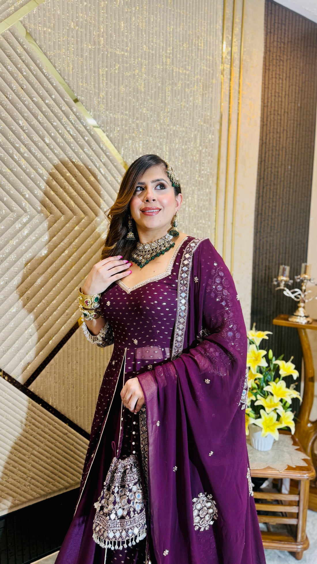Mirror Martini Lehenga Set