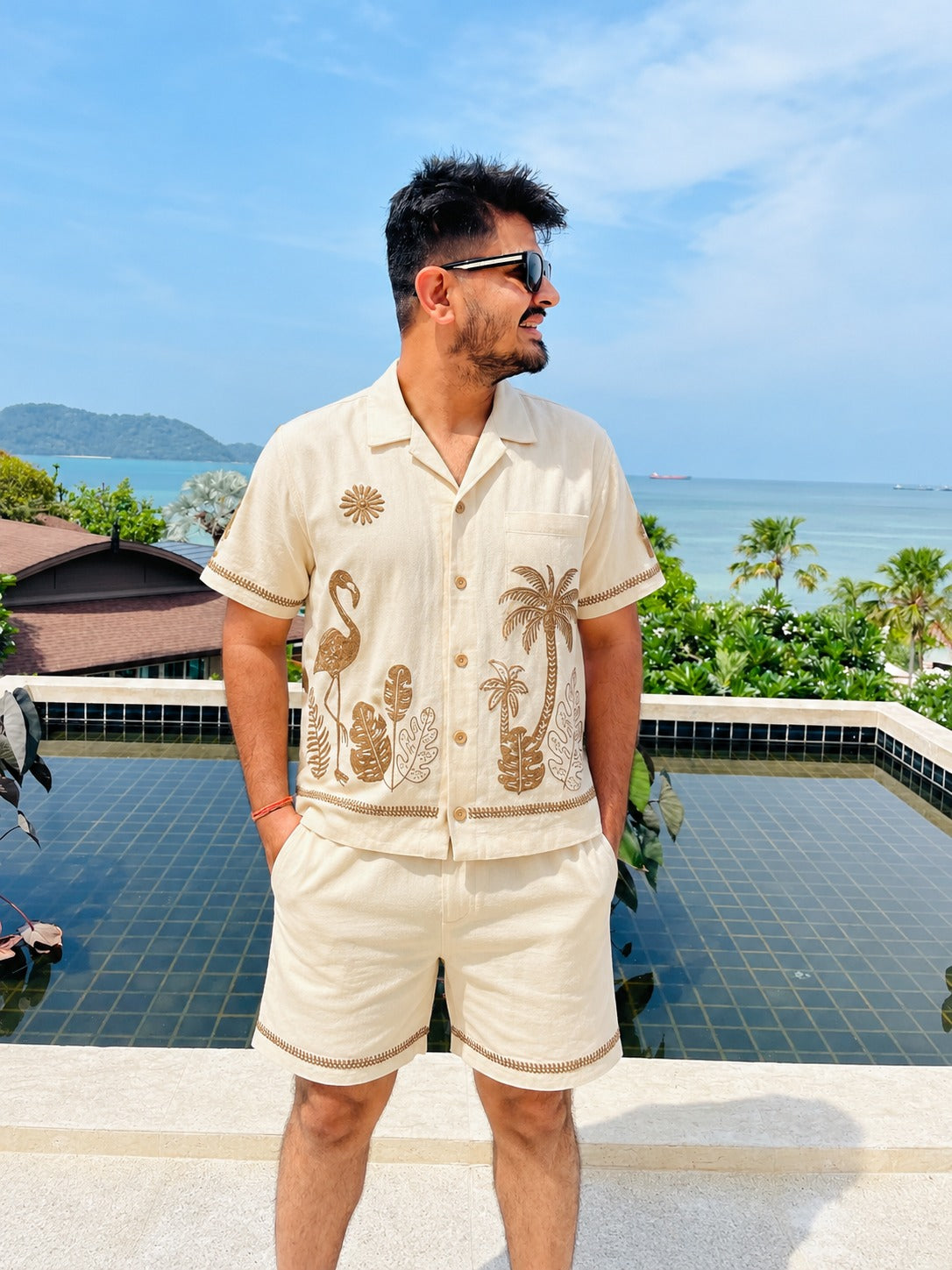 Tropical Drift Ivory Co-Ord Set