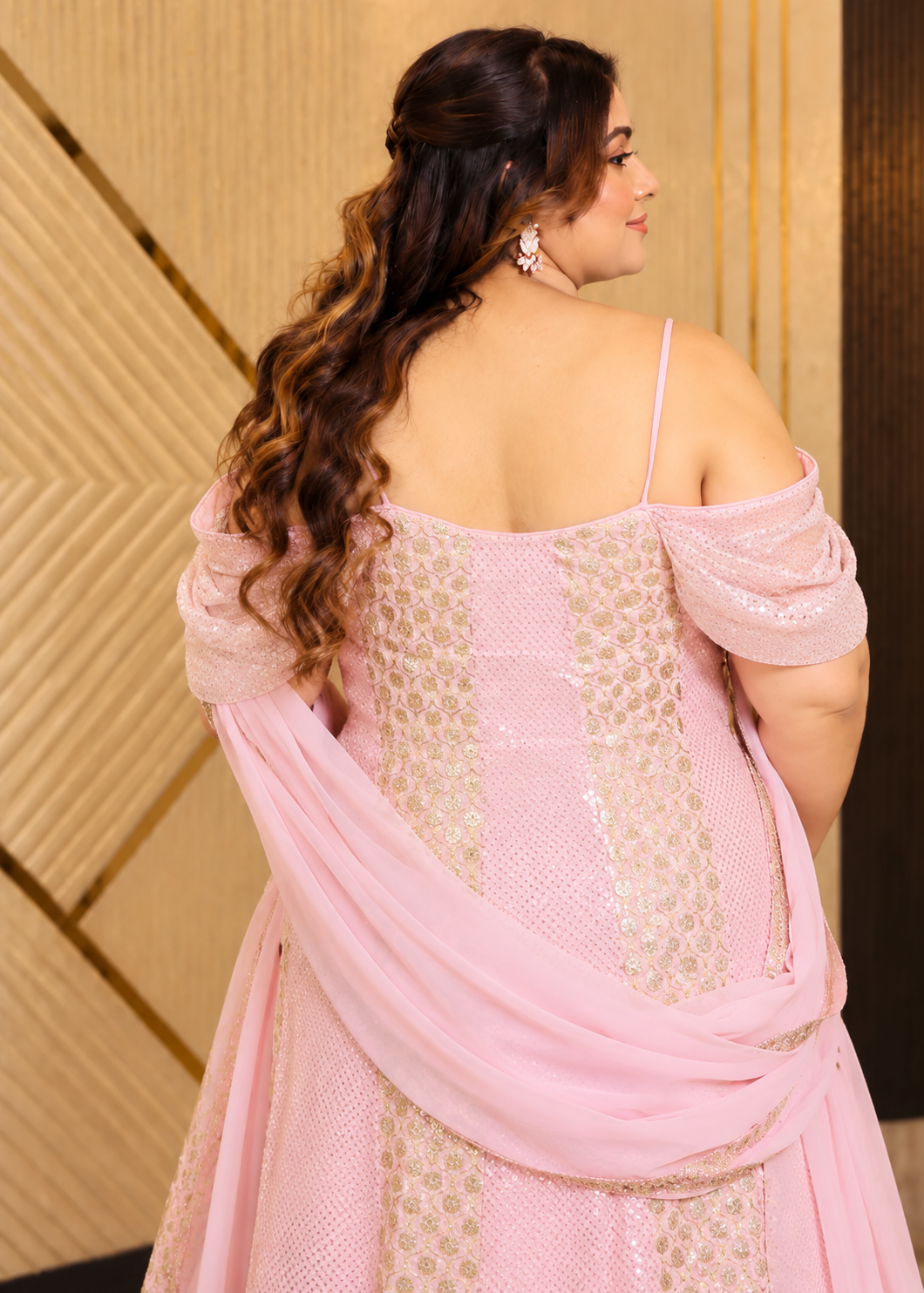 Blush Prism Pink Party Suit