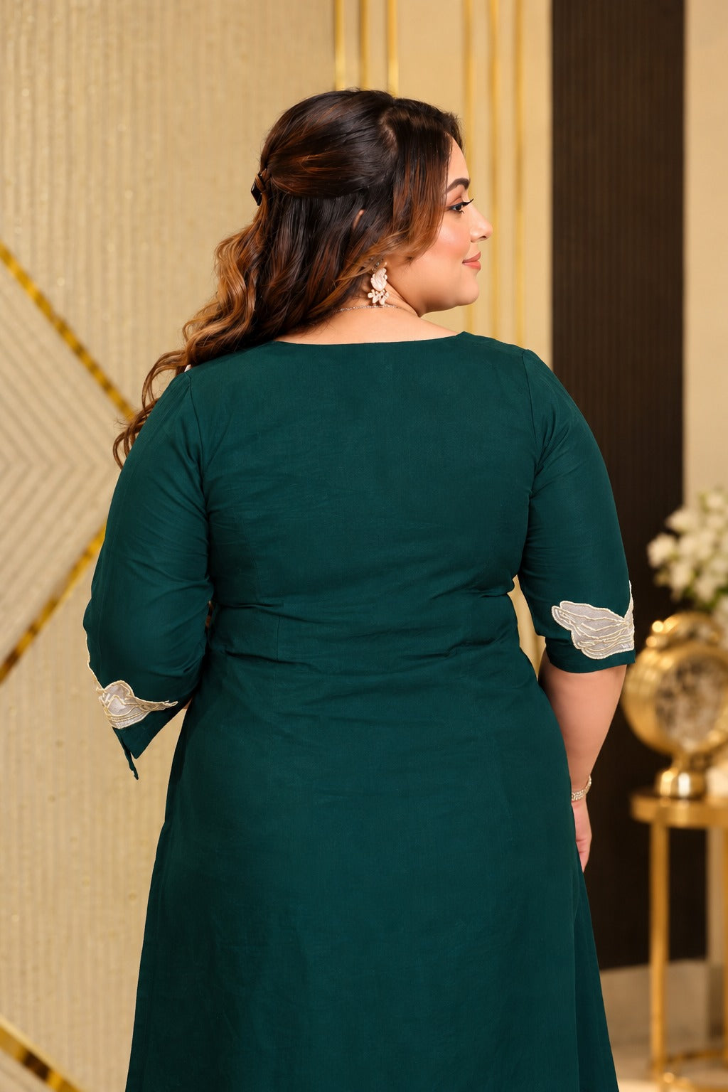 Emerald Lotus Green Party Suit