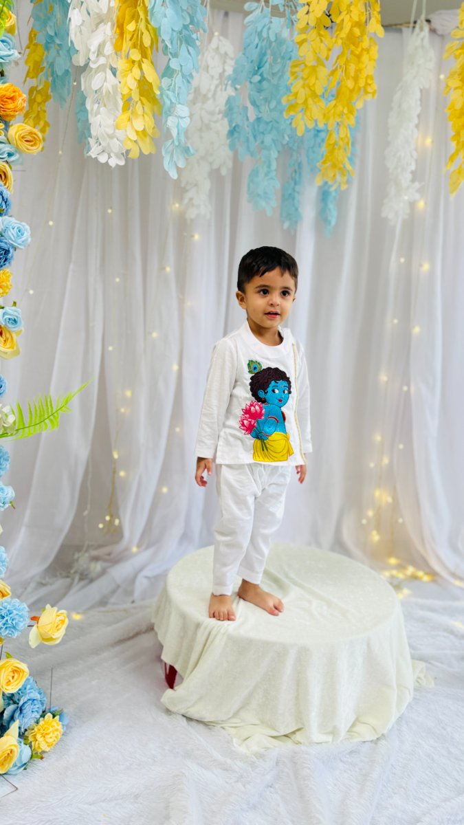 Kanha White Poshak