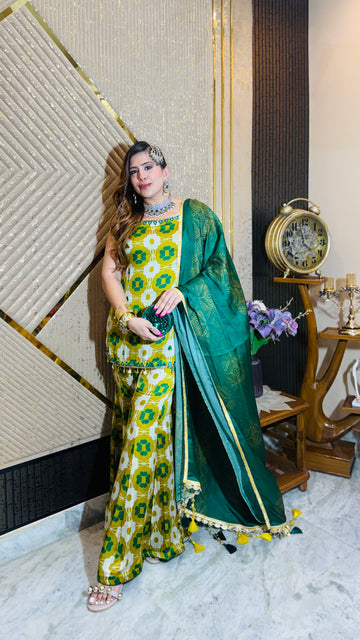 Yellow Chooda ceremony suit
