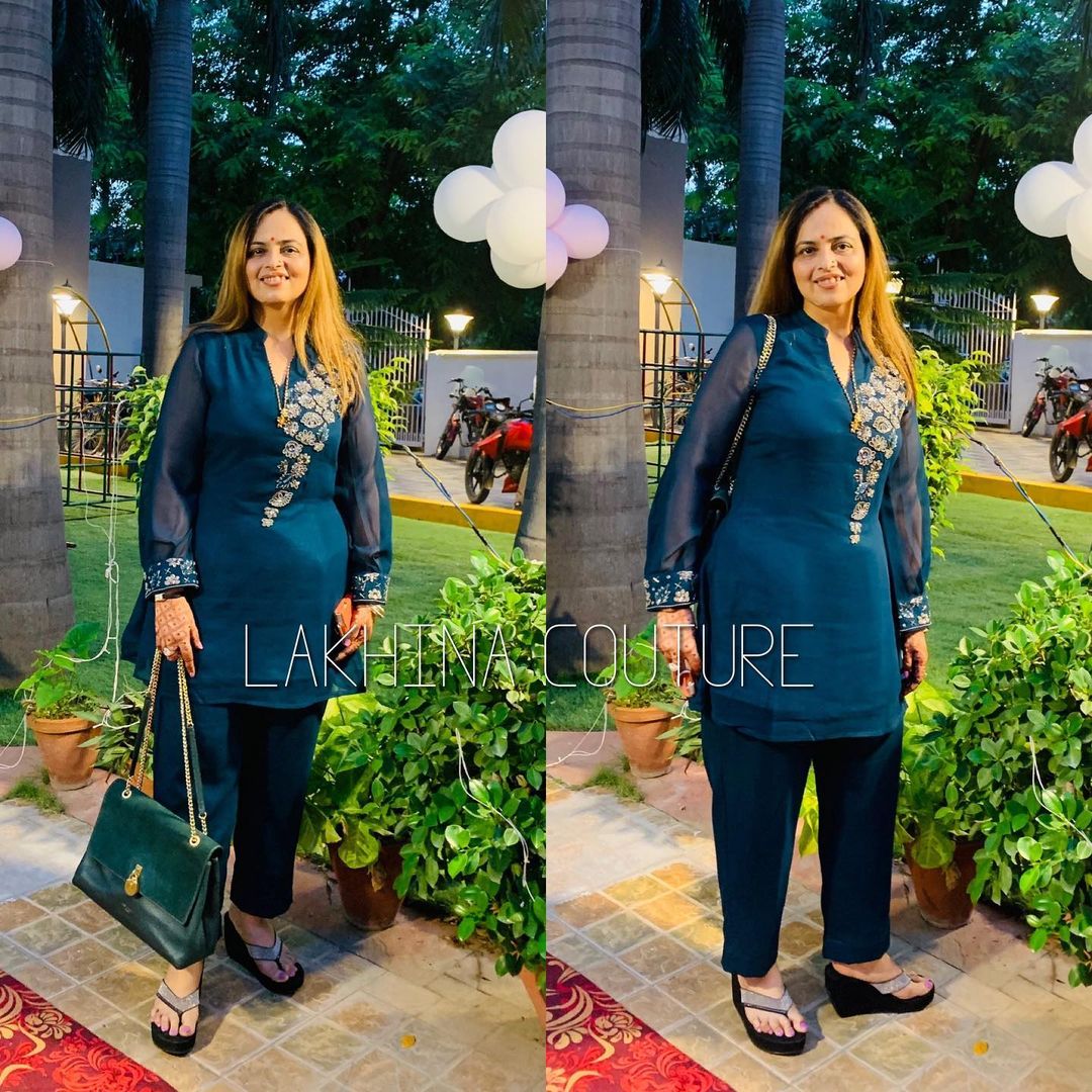 Peacock Metalic Co-Ord