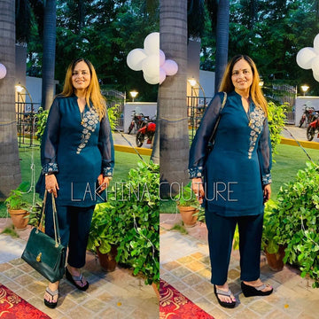 Peacock Metalic Co-Ord