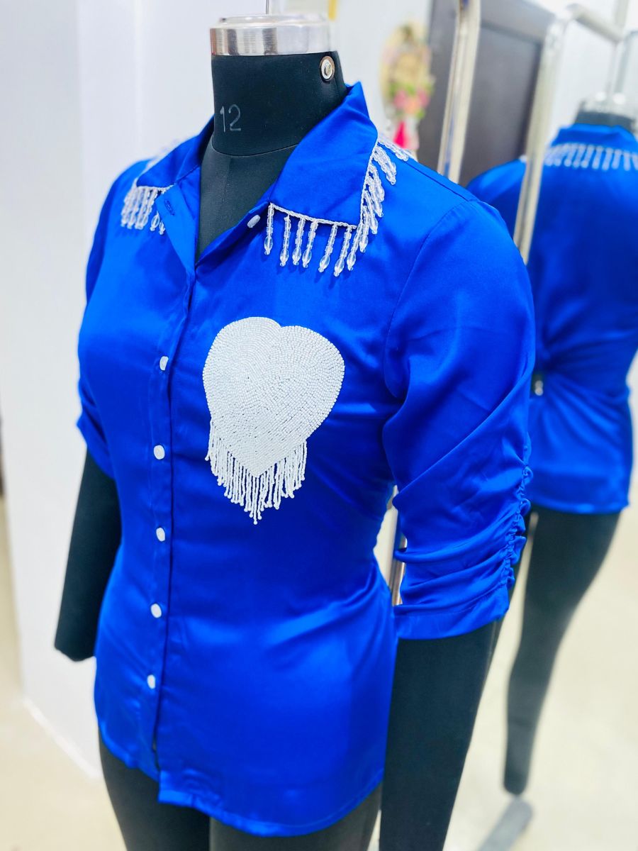 Royal Blue Old Money Shirt