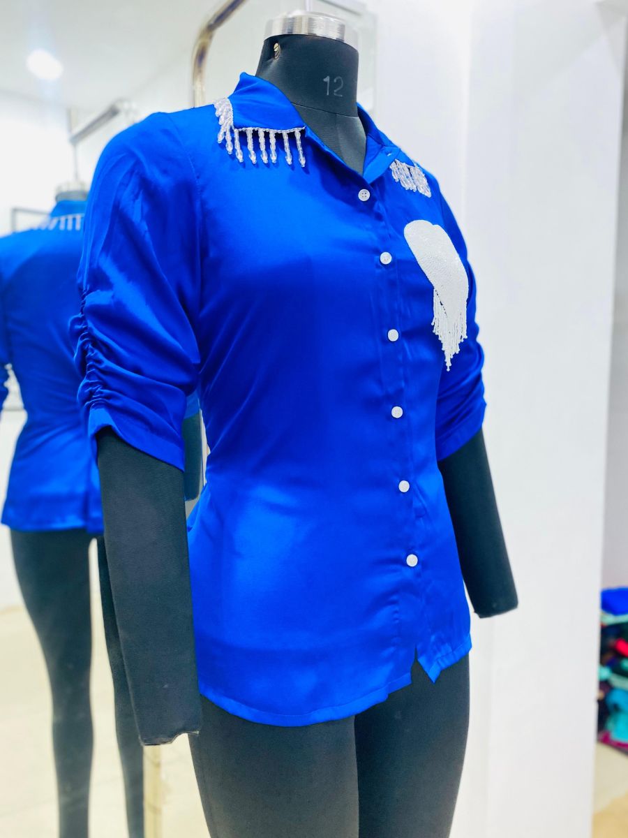 Royal Blue Old Money Shirt