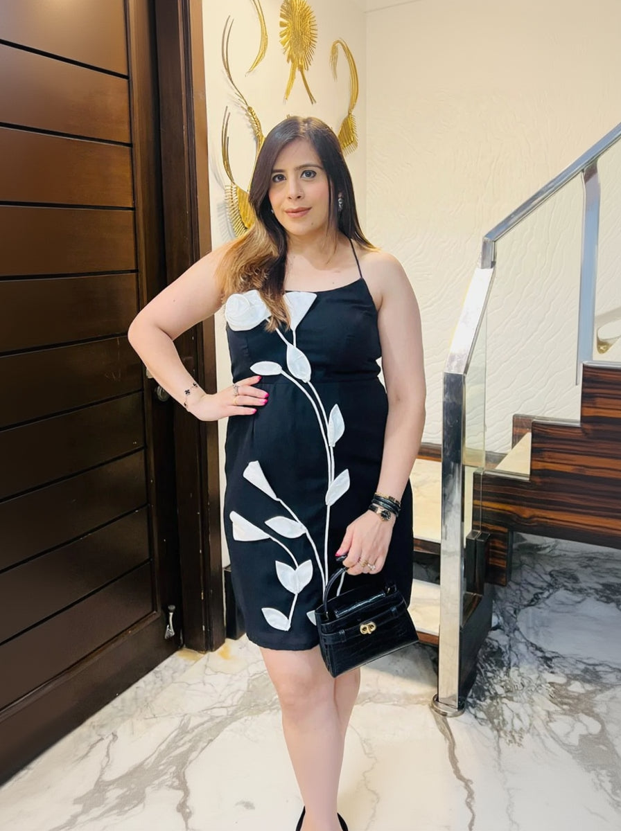 3D Flower Power Dress | Party Wear | Lakhina Couture