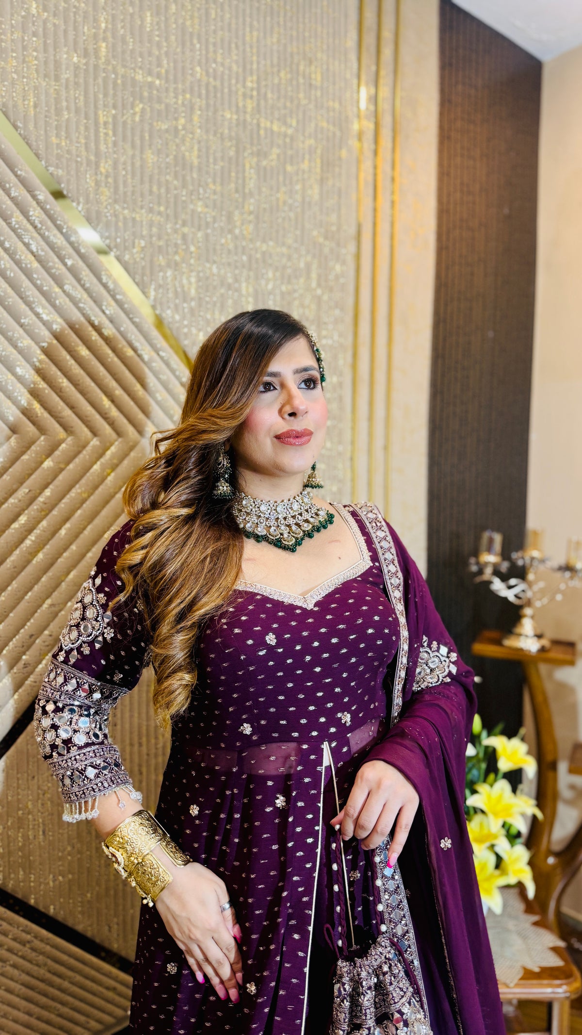 Mirror Martini Lehenga Set