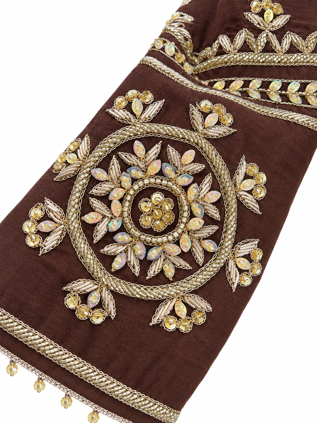 Cocoa Temple Brown Drape Set