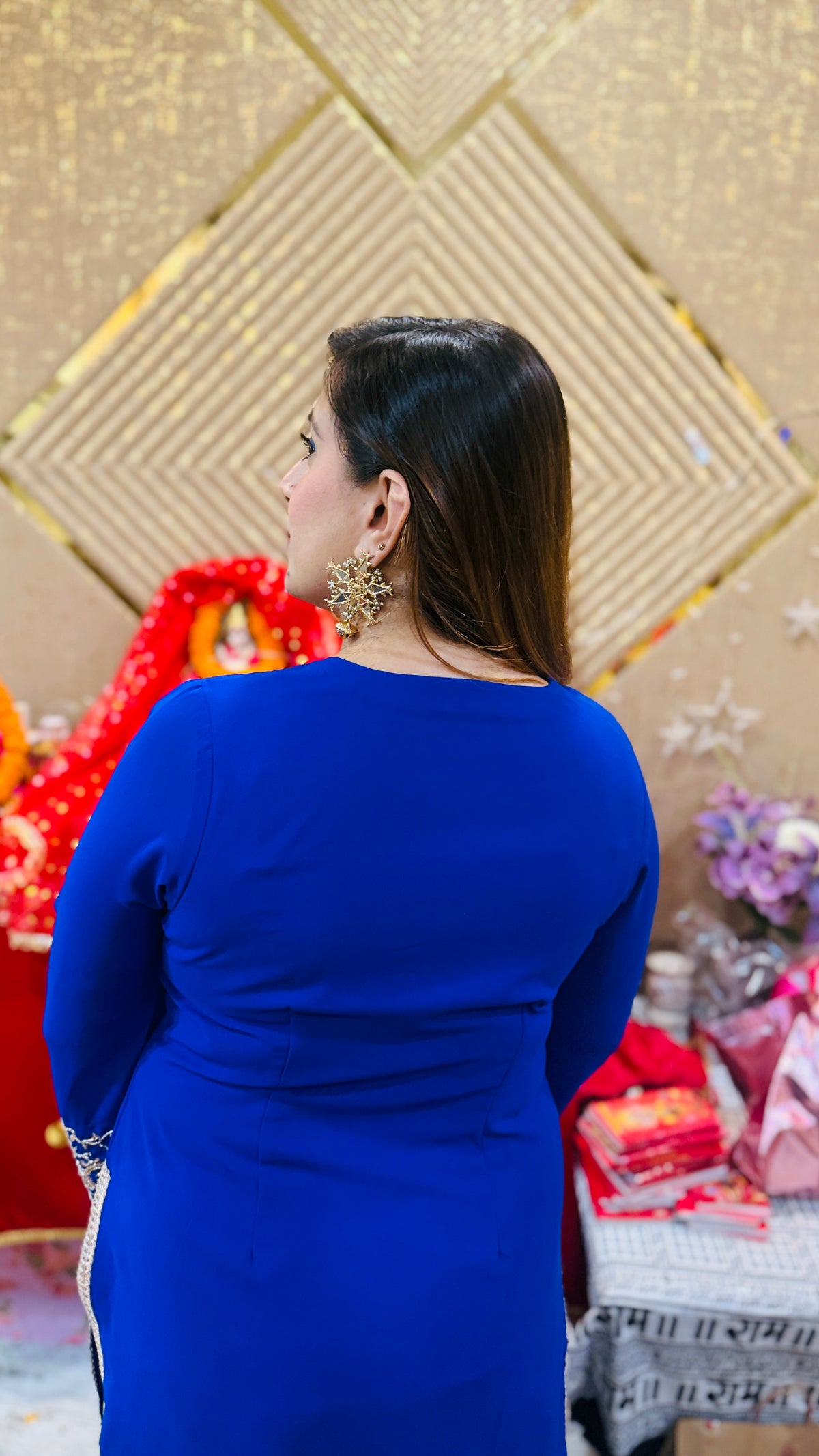 Sapphire Noor Blue Suit Set