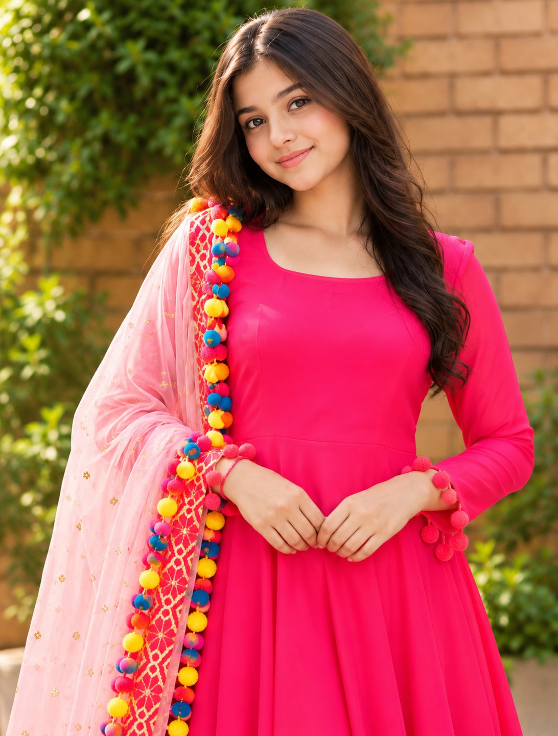 Gulabi Jashn Hot Pink Anarkali