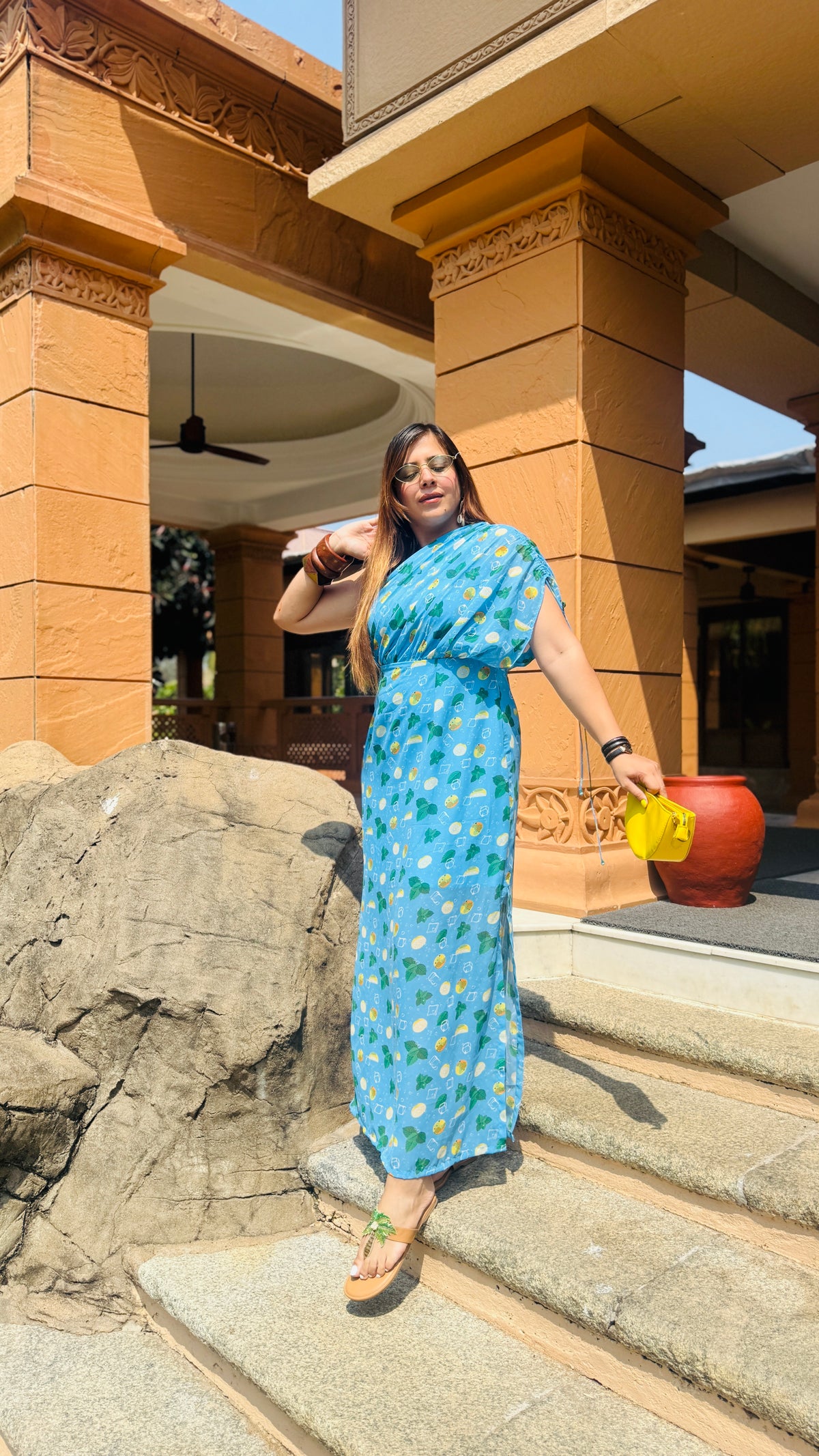 Amalfi Lemon Maxi Dress
