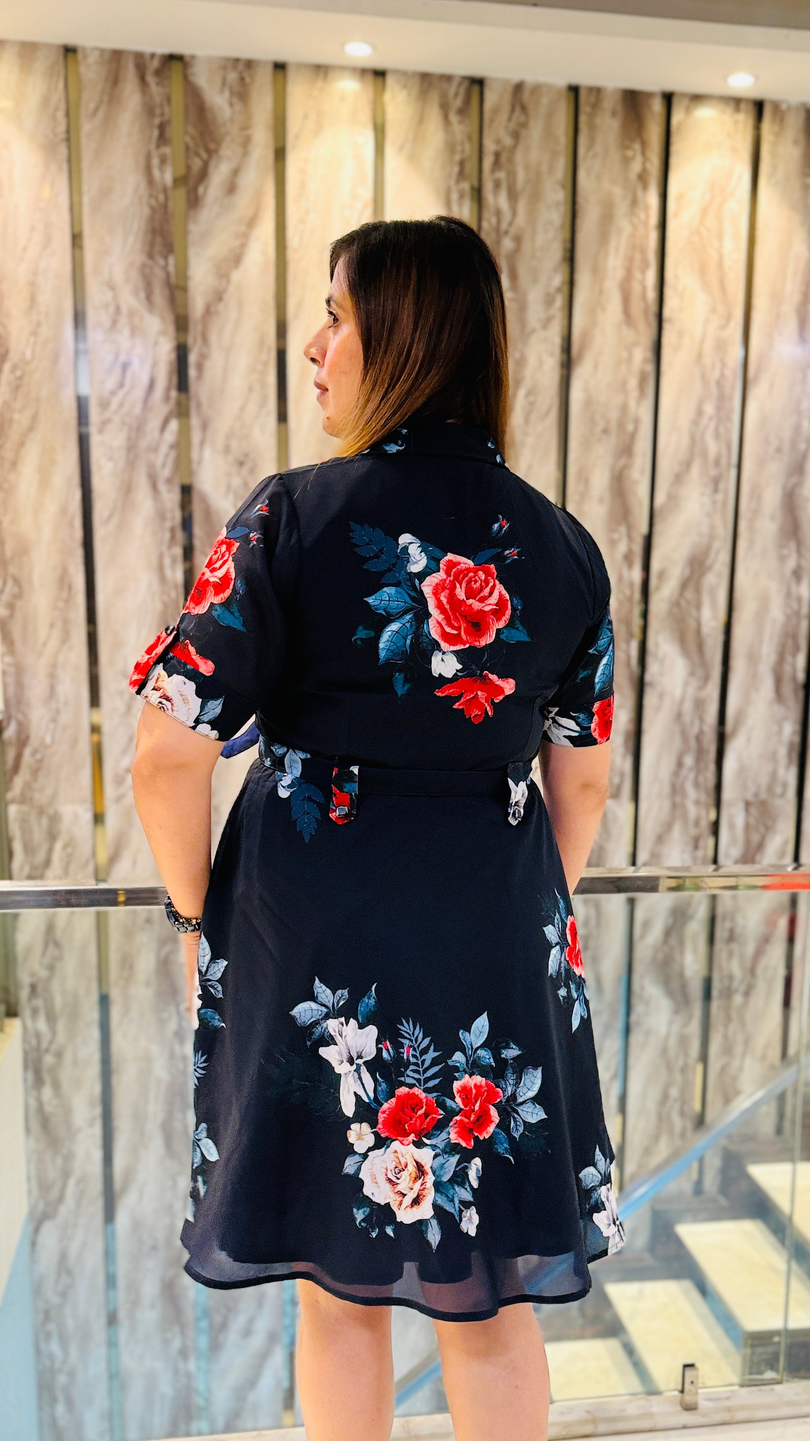 London Affair Blue Dress