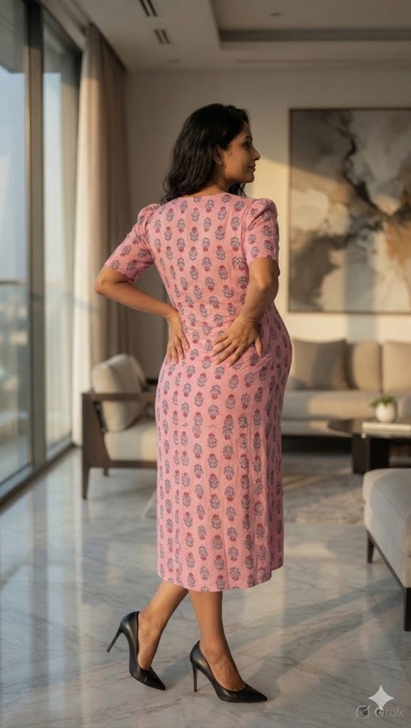 Ease Bloom Maternity Midi | Lakhina Couture - Look 4