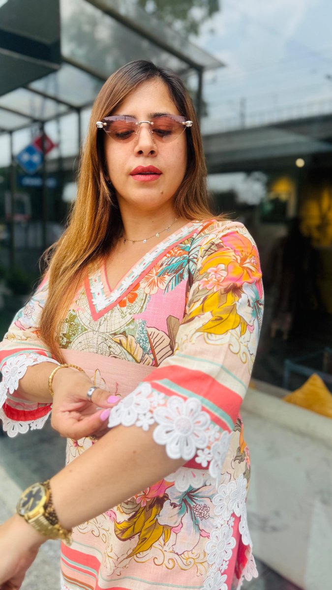 Date The Floral Farshi Co-Ord