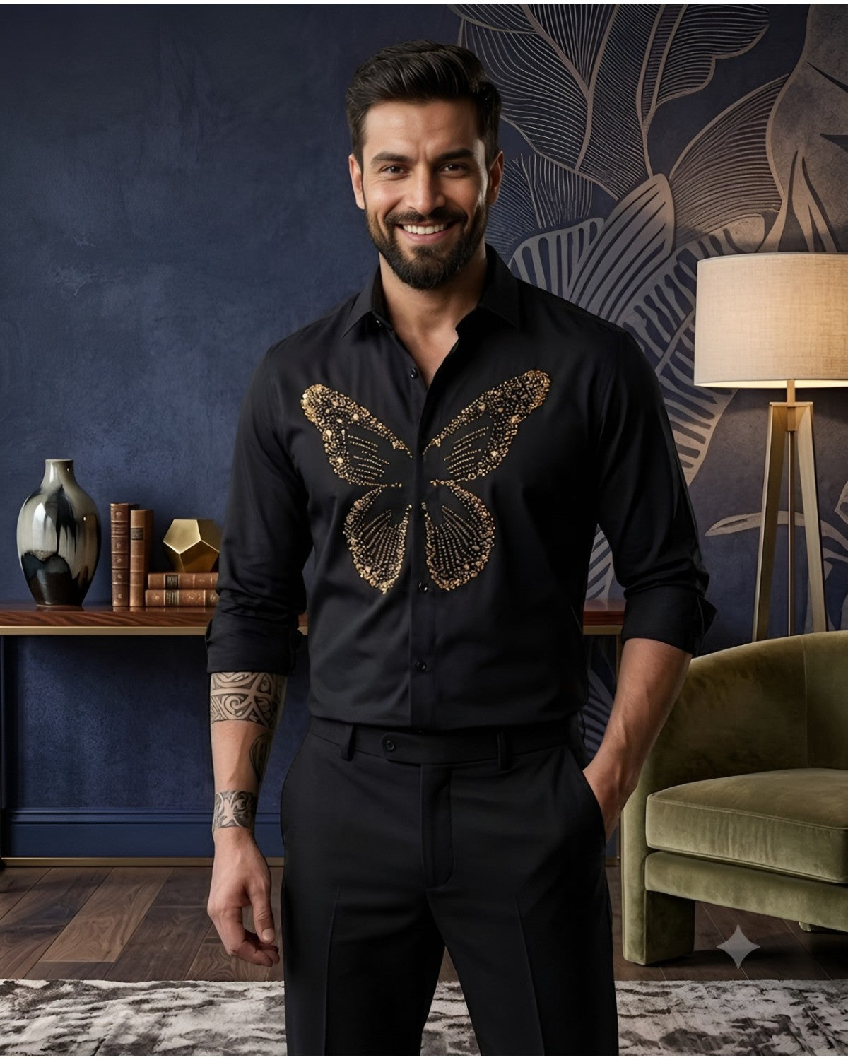 Midnight Monarch Black Shirt