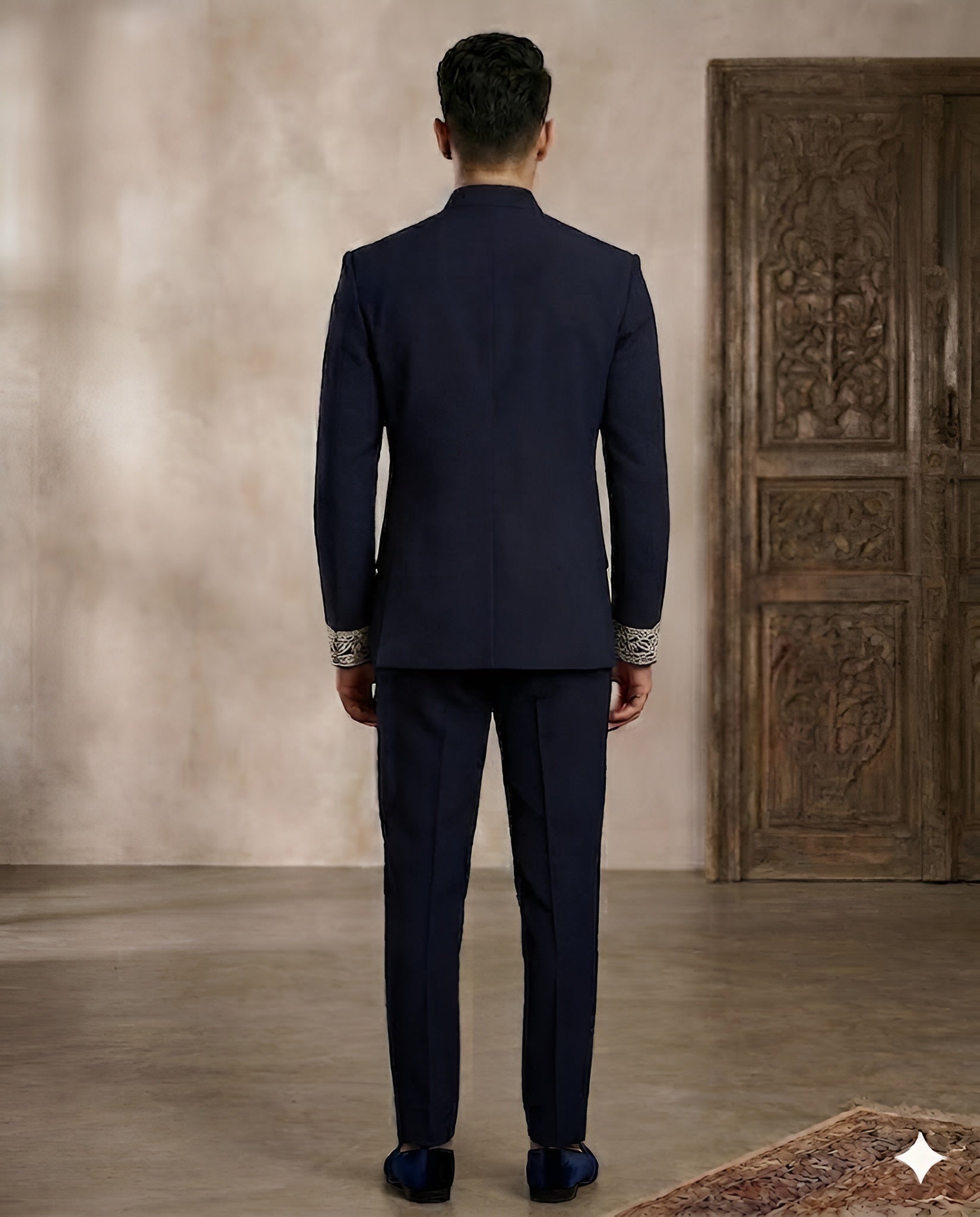 Hand Embroidered Bandhgala Suit