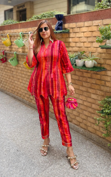 Red Rhythm Co-Ord Set