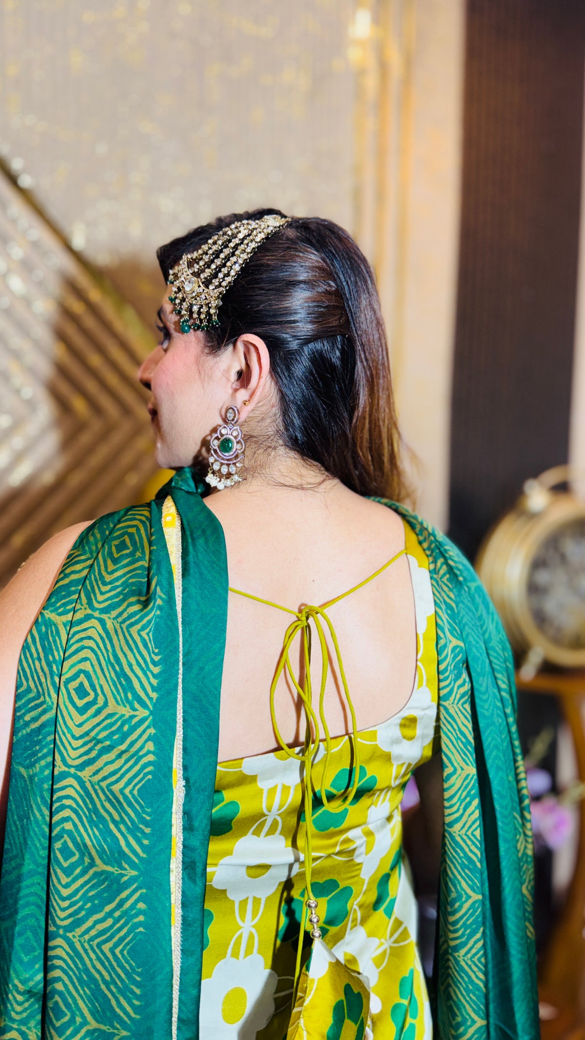 Yellow Chooda ceremony suit