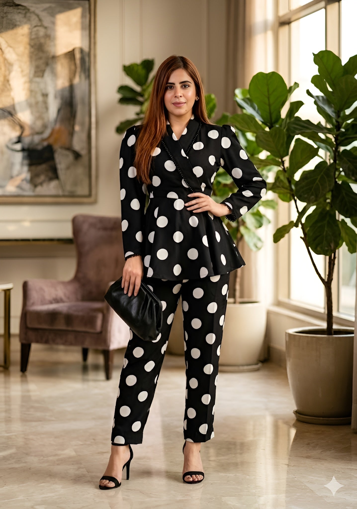 Black & White Polka Dot Co-Ord Set