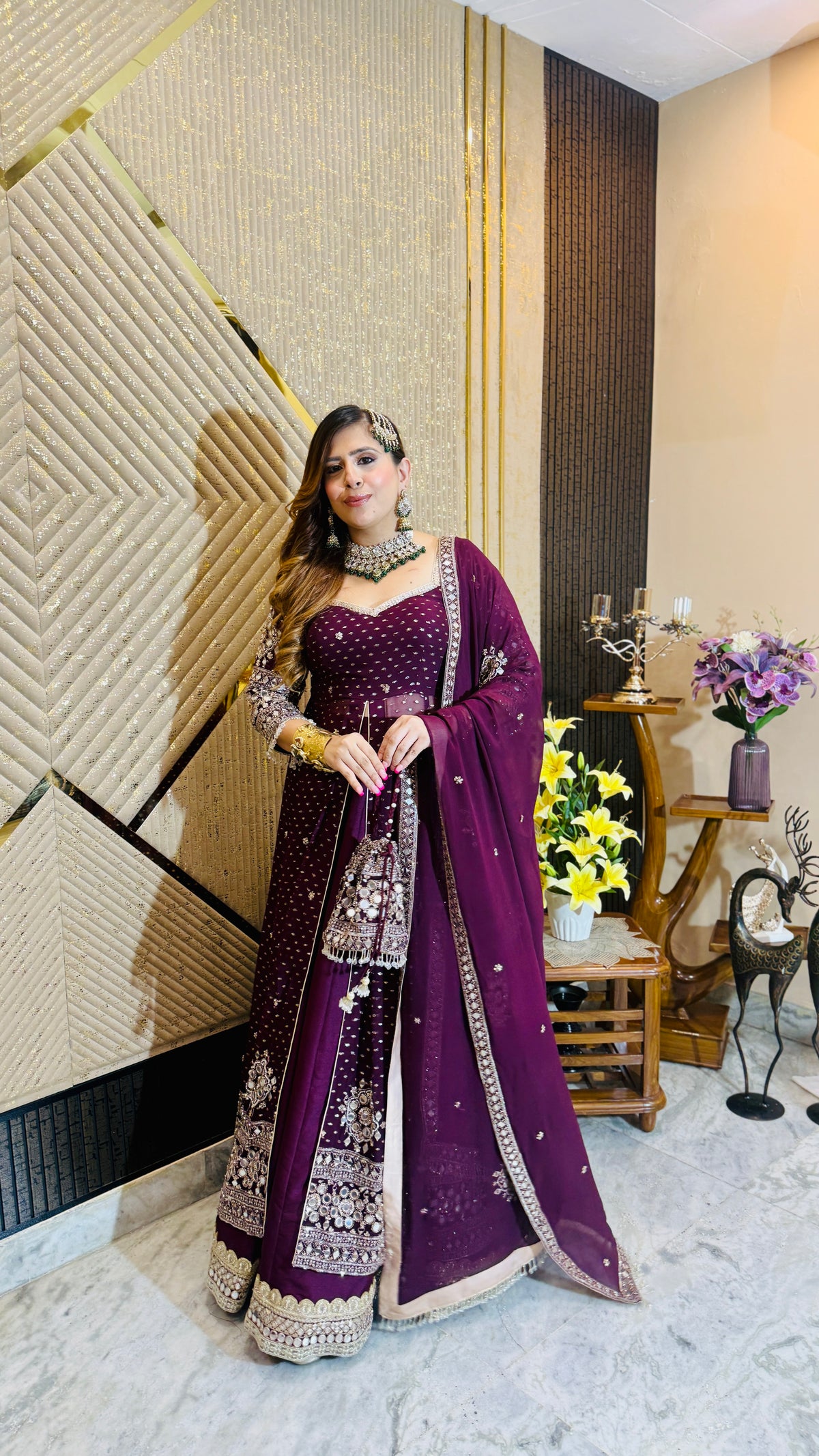 Mirror Martini Lehenga Set