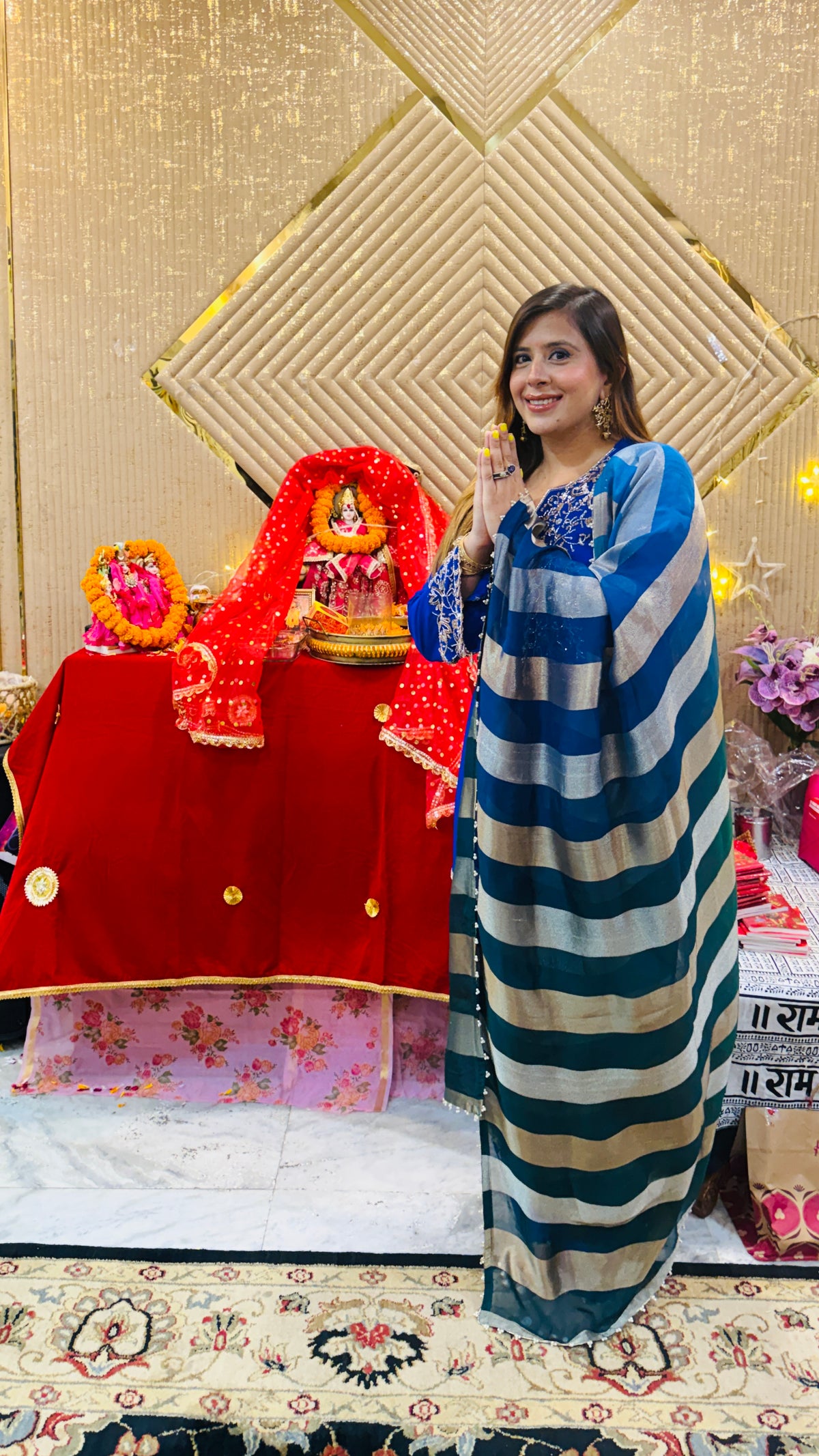 Sapphire Noor Blue Suit Set