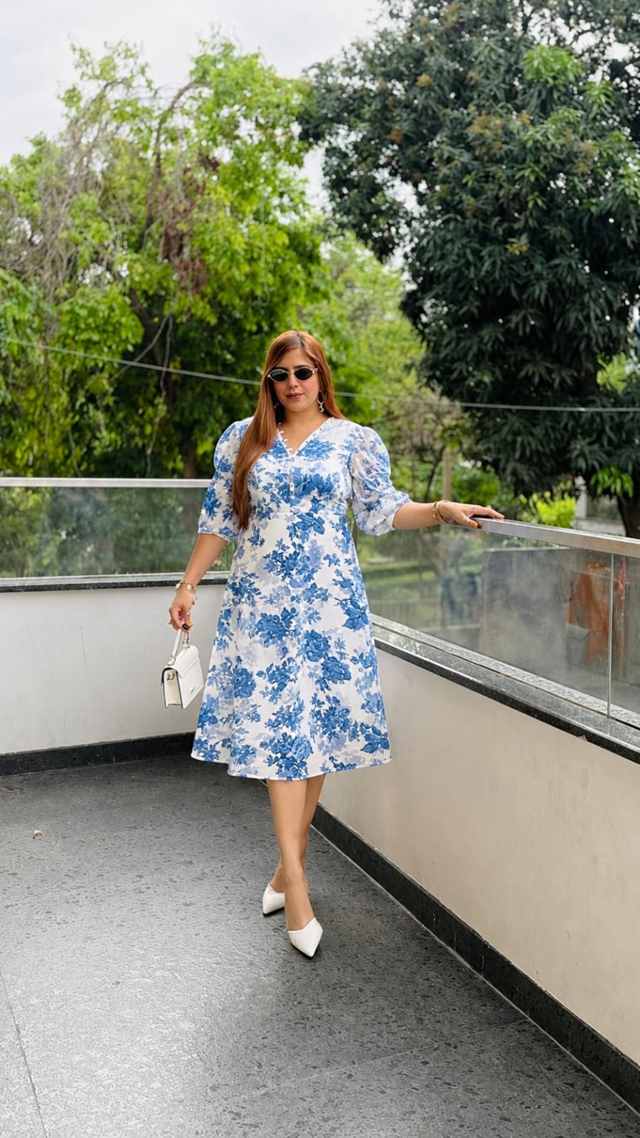 Paradise White Midi Dress