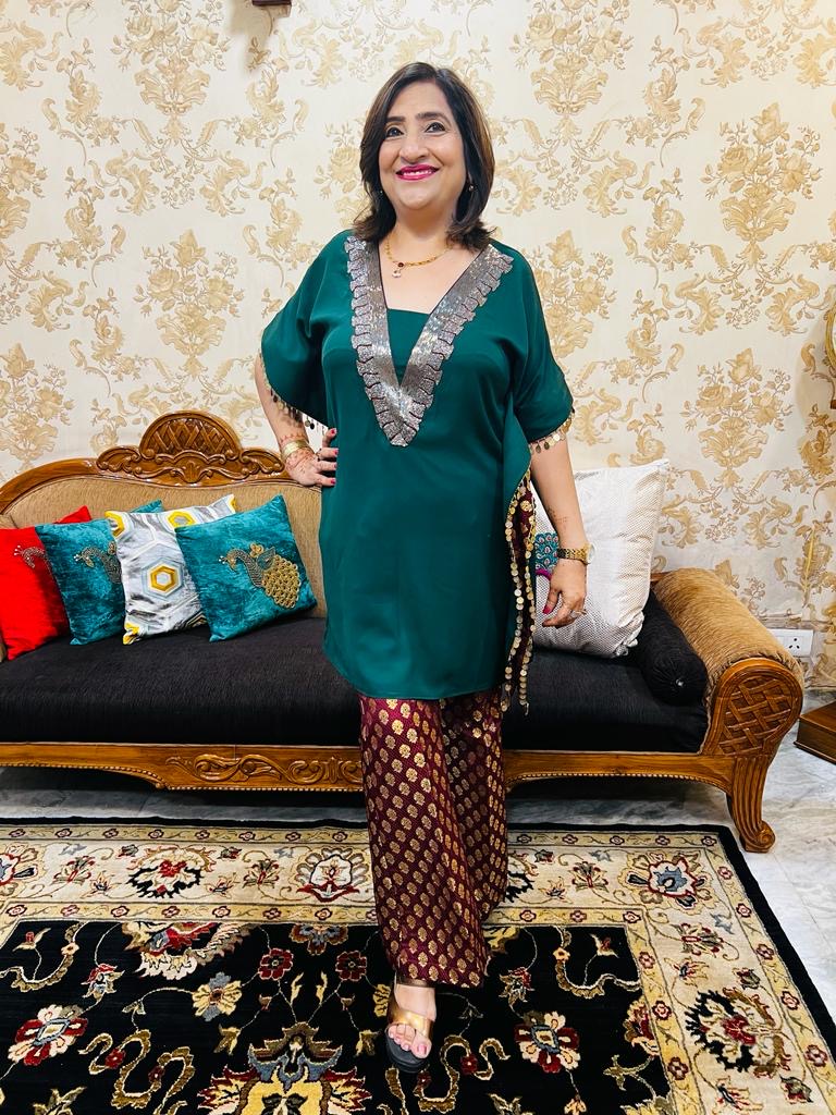 Green Kaftaan Co-Ord