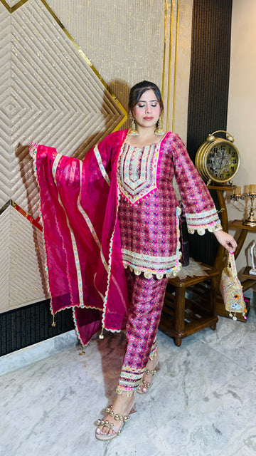 Pink Elephant Festive Suit