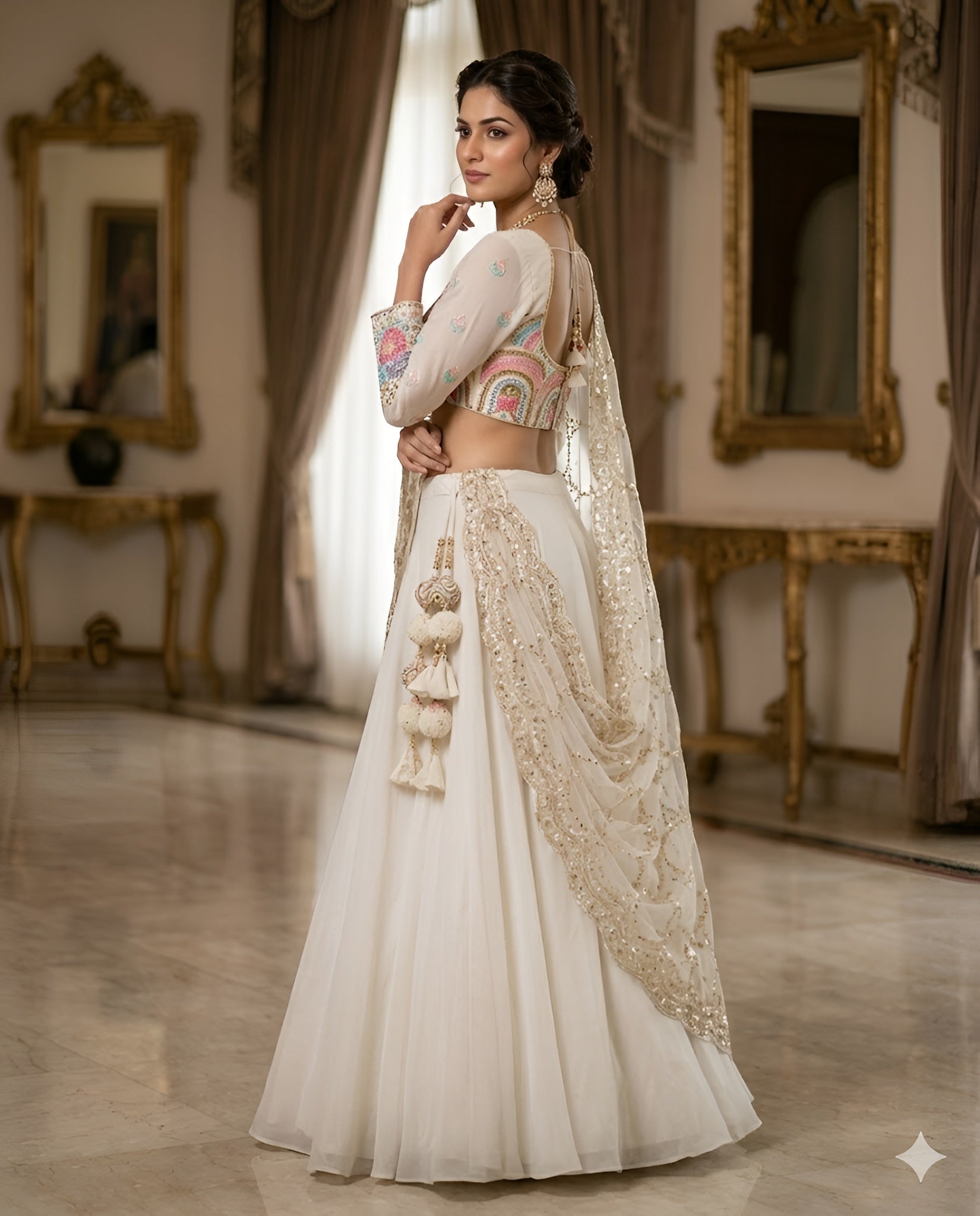 Beautiful White Lehenga