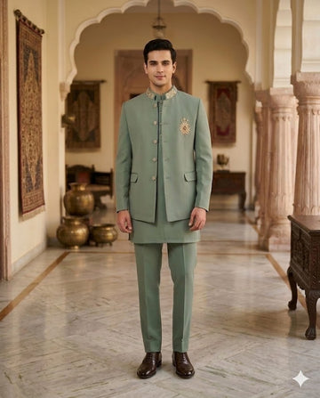 Pista Green Kurta Set